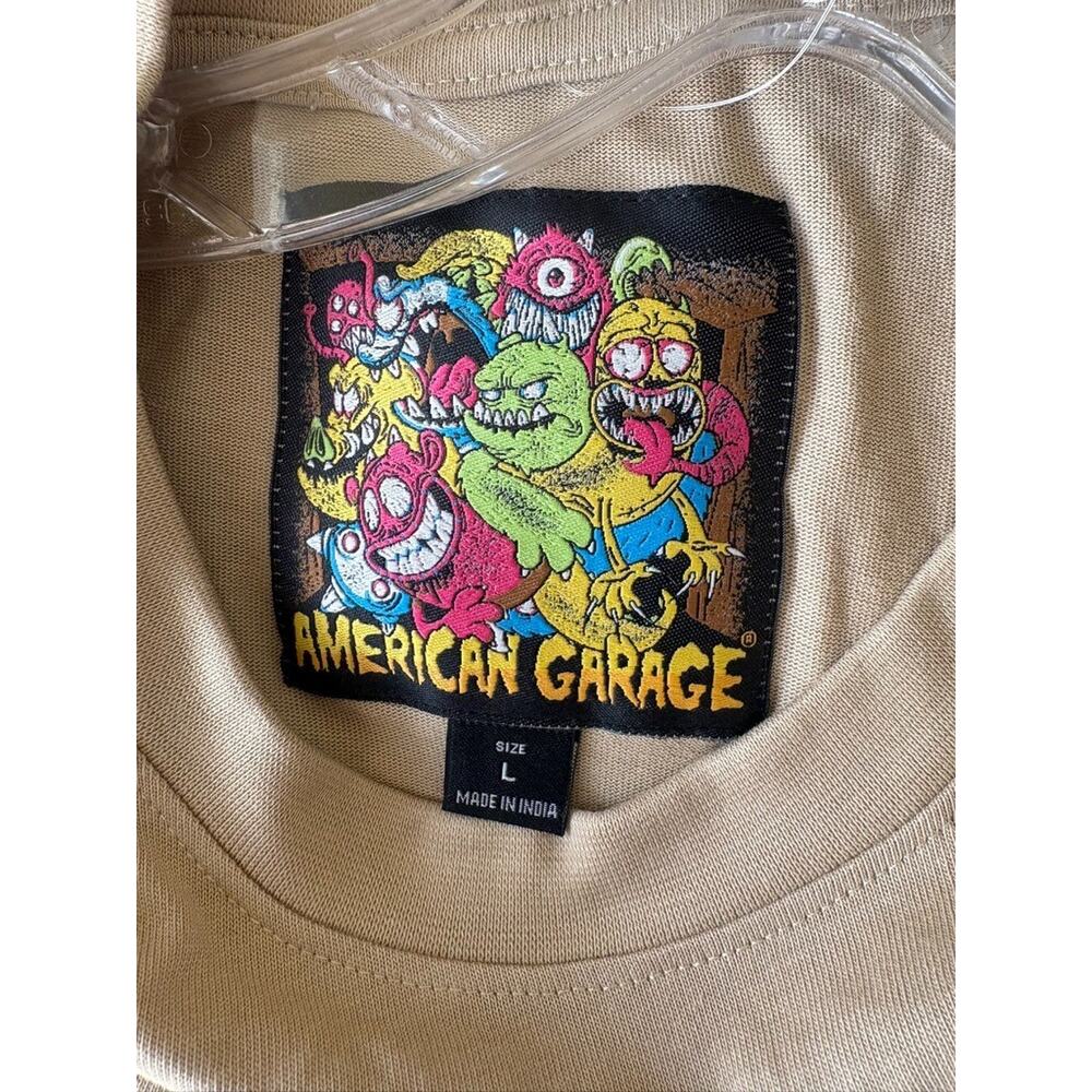American Garage T Shirt Mens Large Ramen Noodles Urban Street Wear - Picture 3 of 4